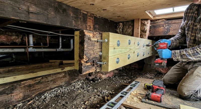 Wood Beam Repair in Wilmington, NC